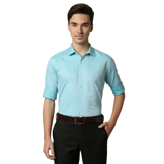 Men Slim Fit Medium Red Shirt