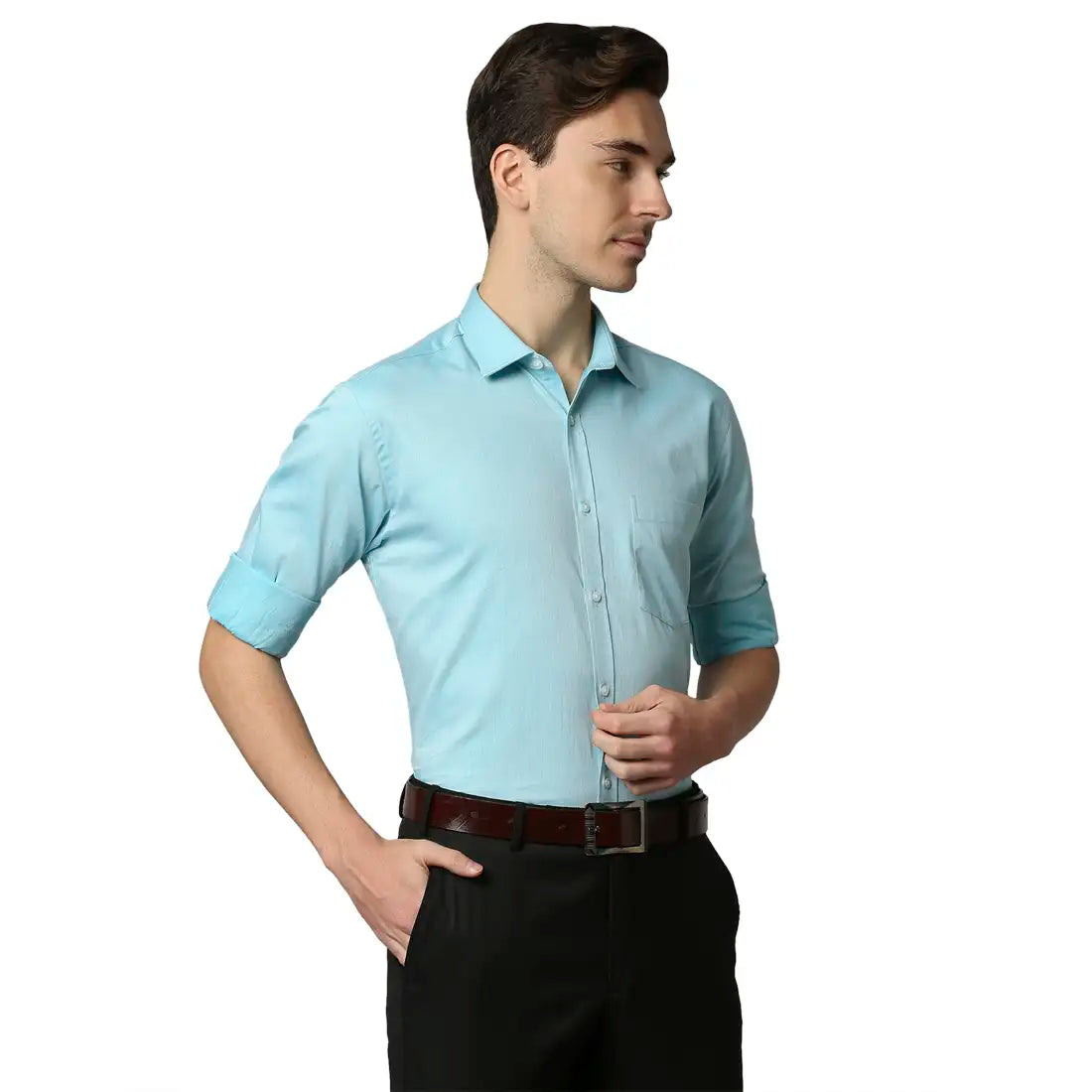 Men Slim Fit Medium Red Shirt