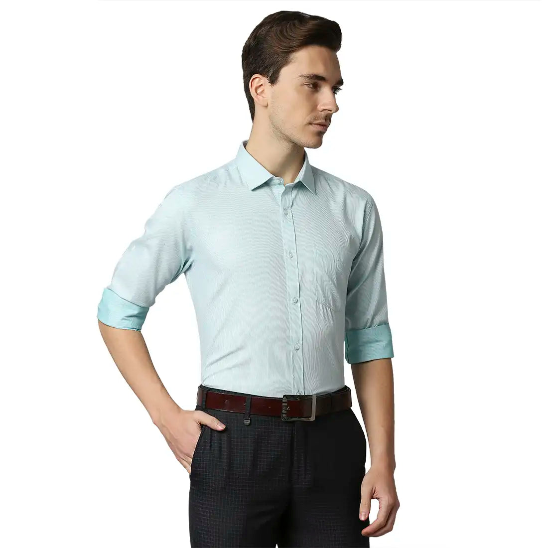 Men Slim Fit Medium Red Shirt
