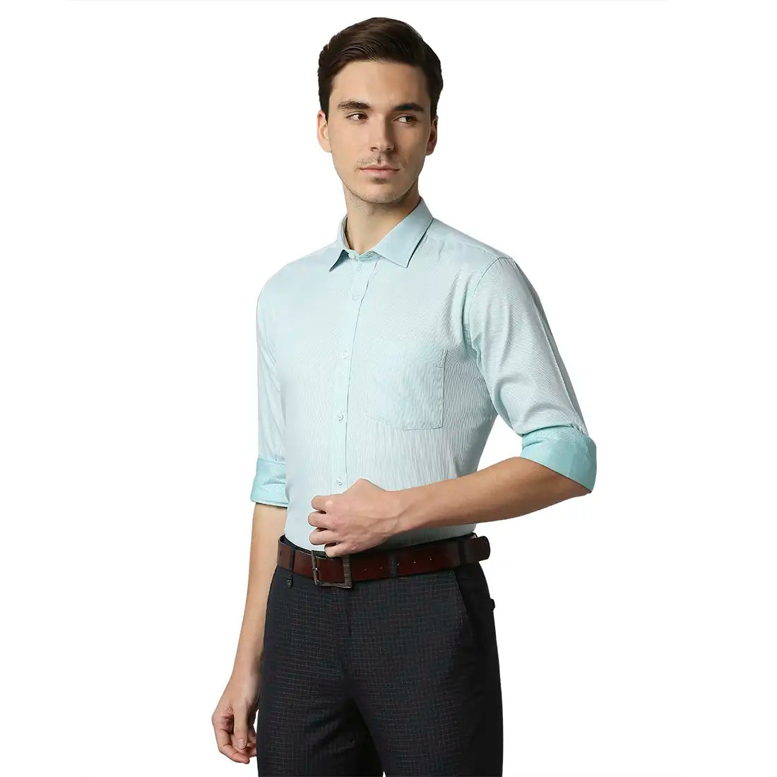 Men Slim Fit Medium Red Shirt