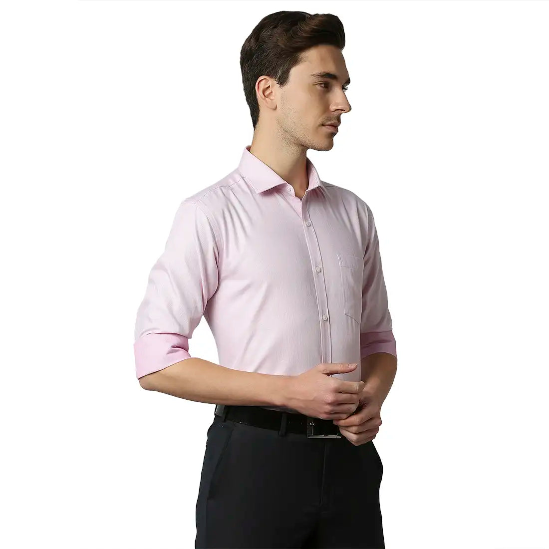 Men Slim Fit Medium Blue Shirt