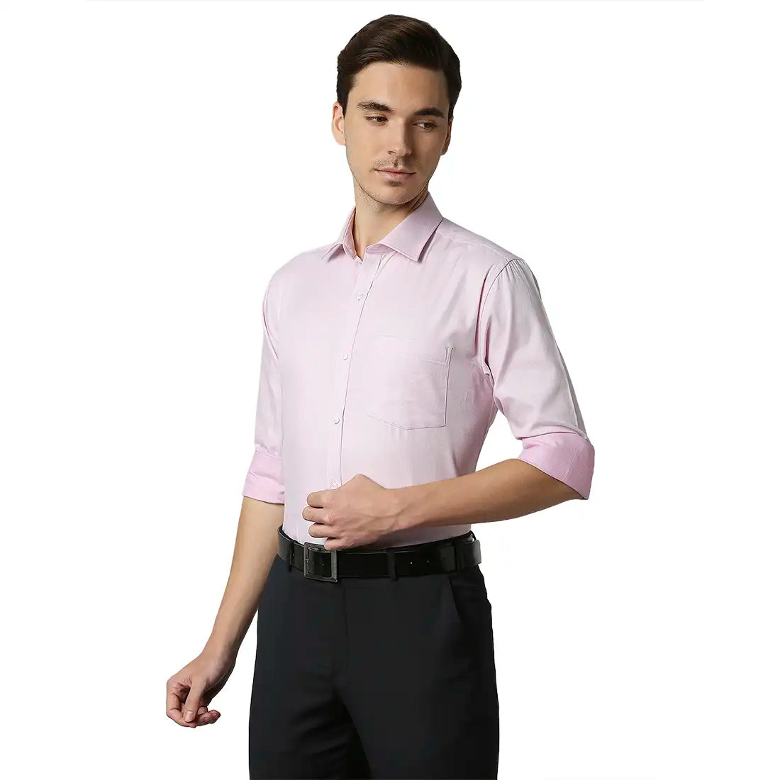 Men Slim Fit Medium Blue Shirt