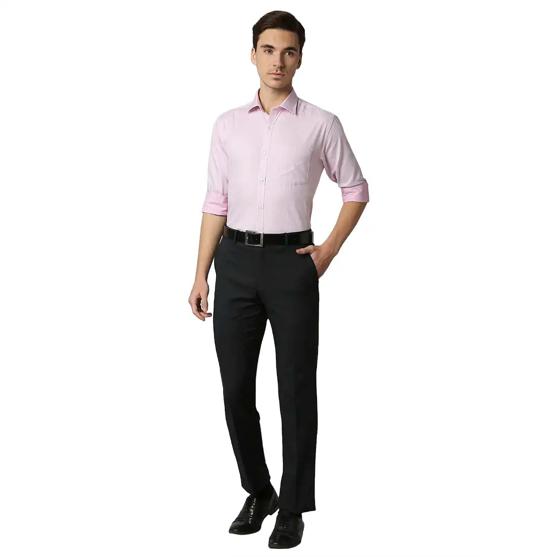 Men Slim Fit Medium Blue Shirt