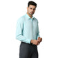 Men Slim Fit Medium Petrol Shirt