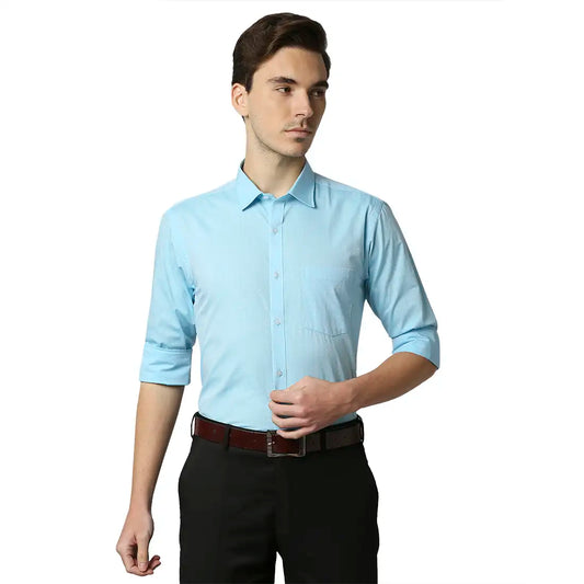 Men Slim Fit Medium Red Shirt