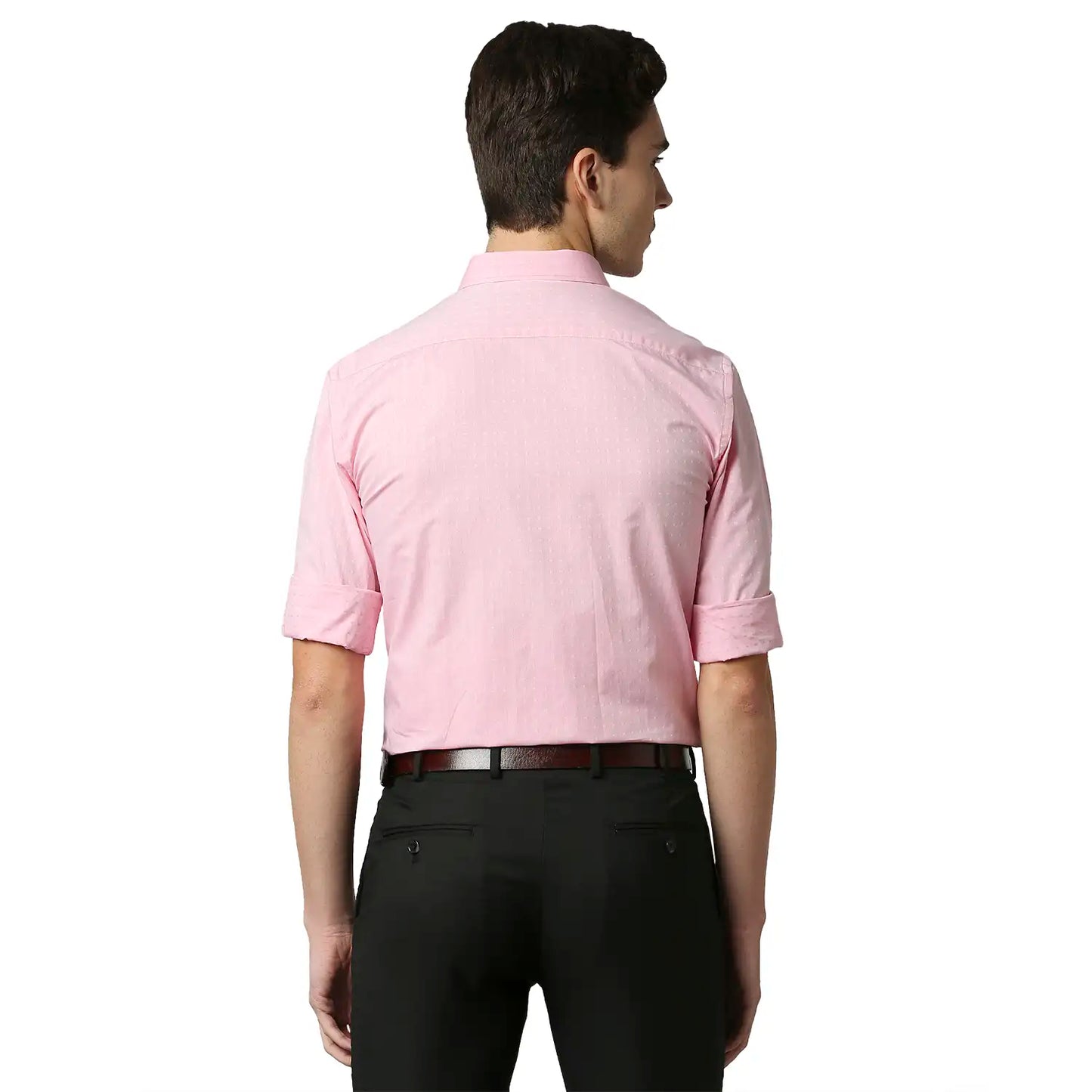 Men Slim Fit Medium Blue Shirt