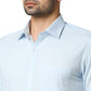 Men Slim Fit Light Blue Shirt