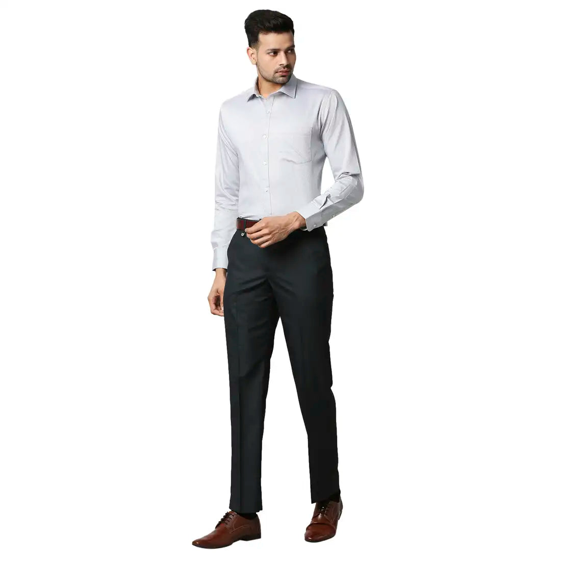 Men Slim Fit Light Violet Shirt