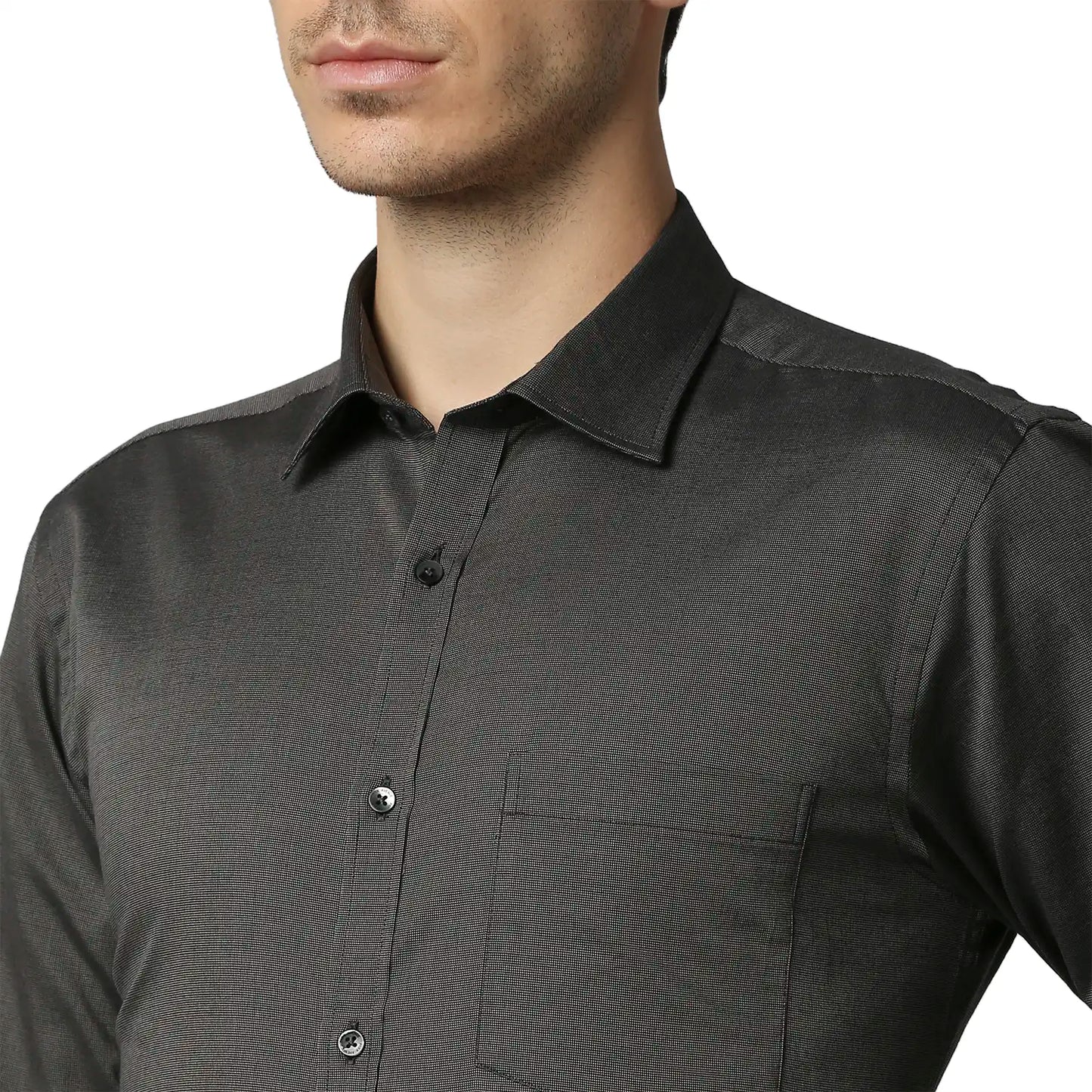 Men Slim Fit Dark Maroon Shirt