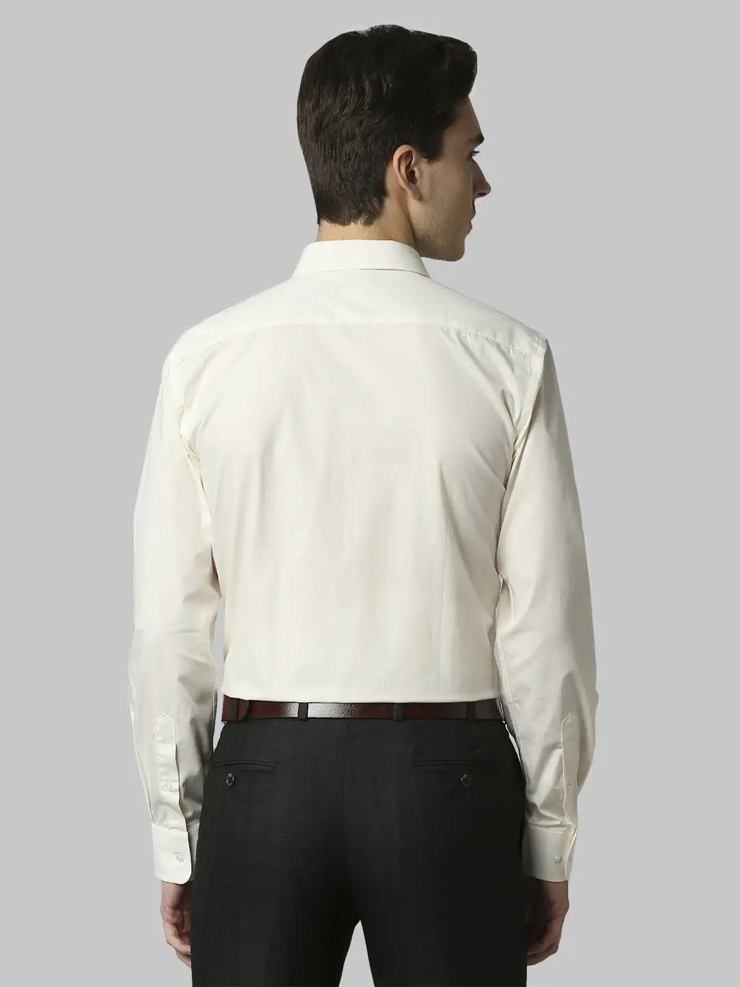 Men Slim Fit White Shirt