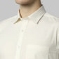 Men Slim Fit White Shirt