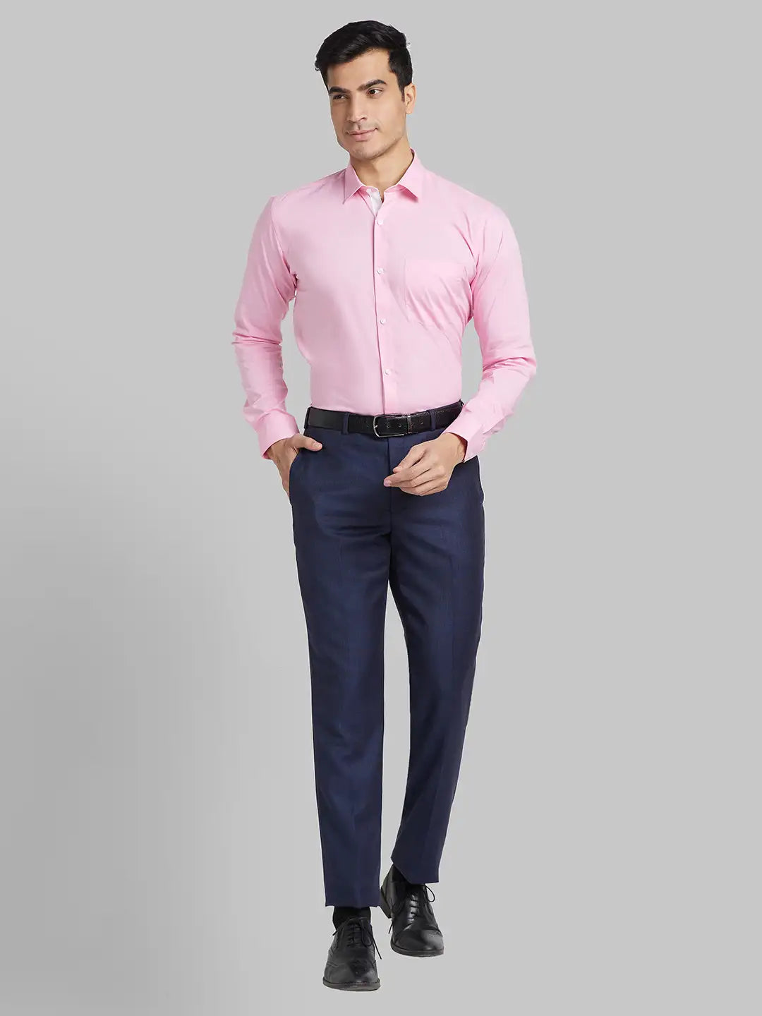 Men Slim Fit Light Yellow Shirt