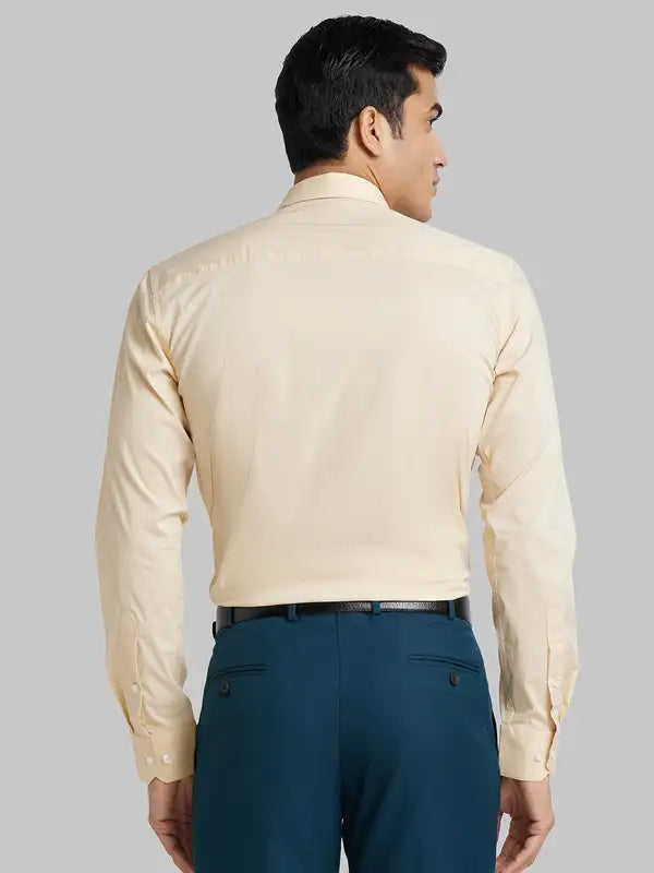 Men Slim Fit Teal Blue Shirt