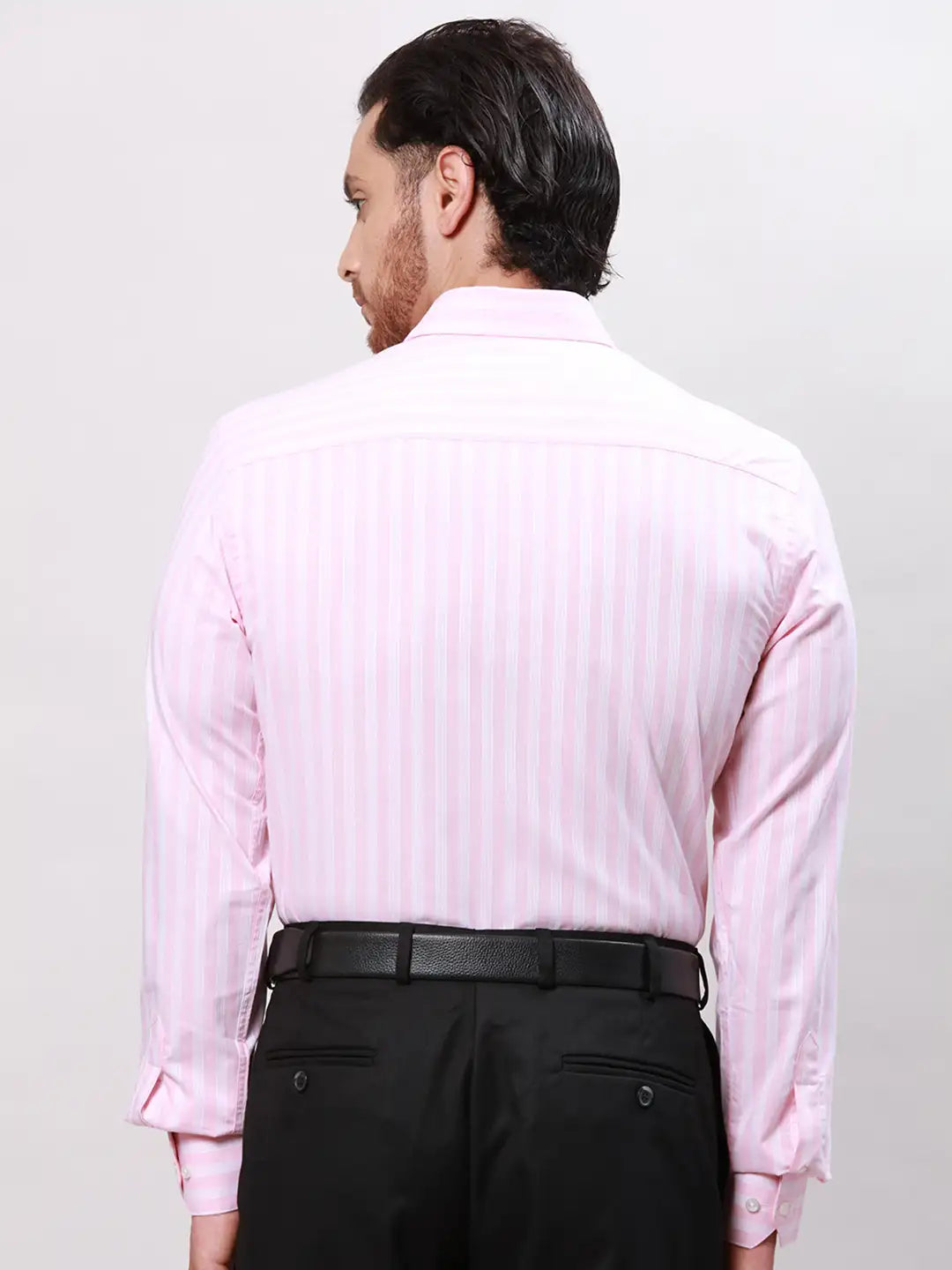 Park Avenue Men White Slim Fit Fil-A-Fil Cotton Shirts