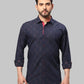 Men Slim Fit Fancy Maroon Shirt
