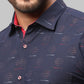 Men Slim Fit Fancy Maroon Shirt