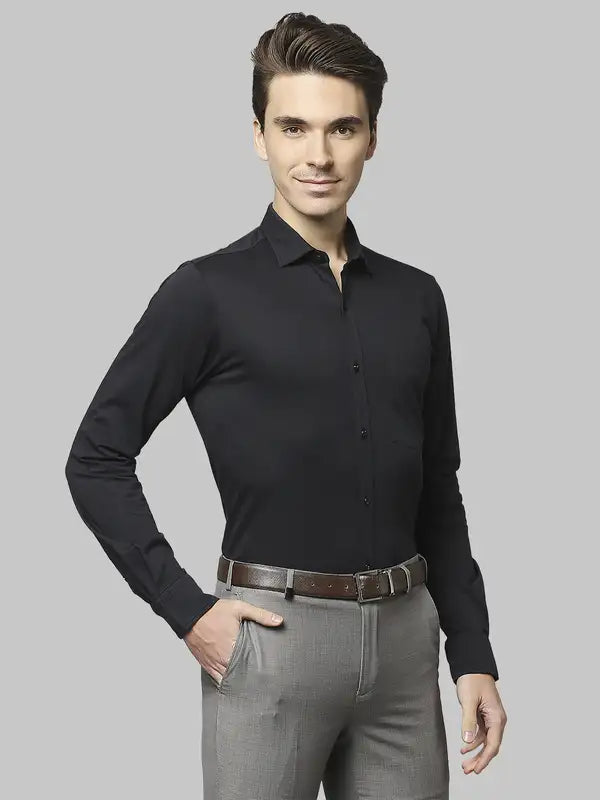 Men Slim Fit White Shirt