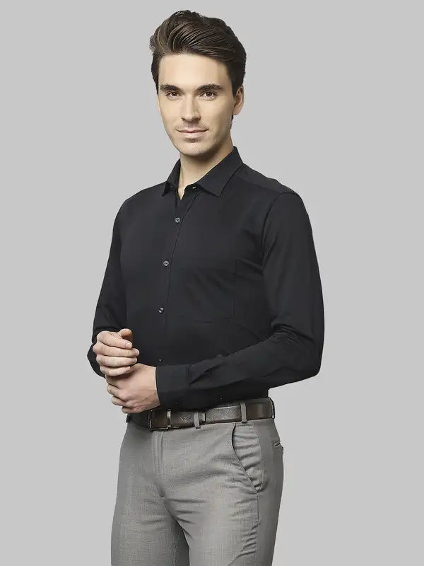 Men Slim Fit White Shirt