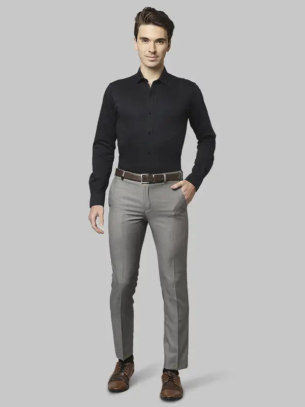 Men Slim Fit White Shirt