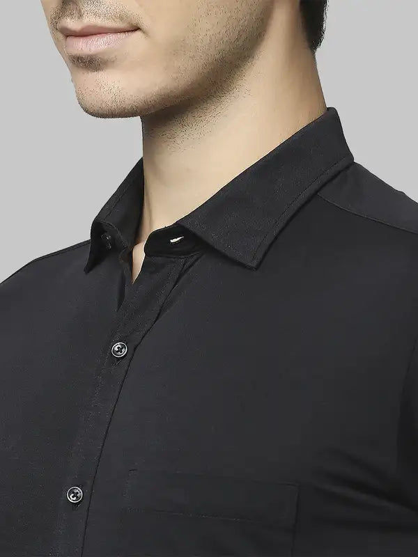 Men Slim Fit White Shirt