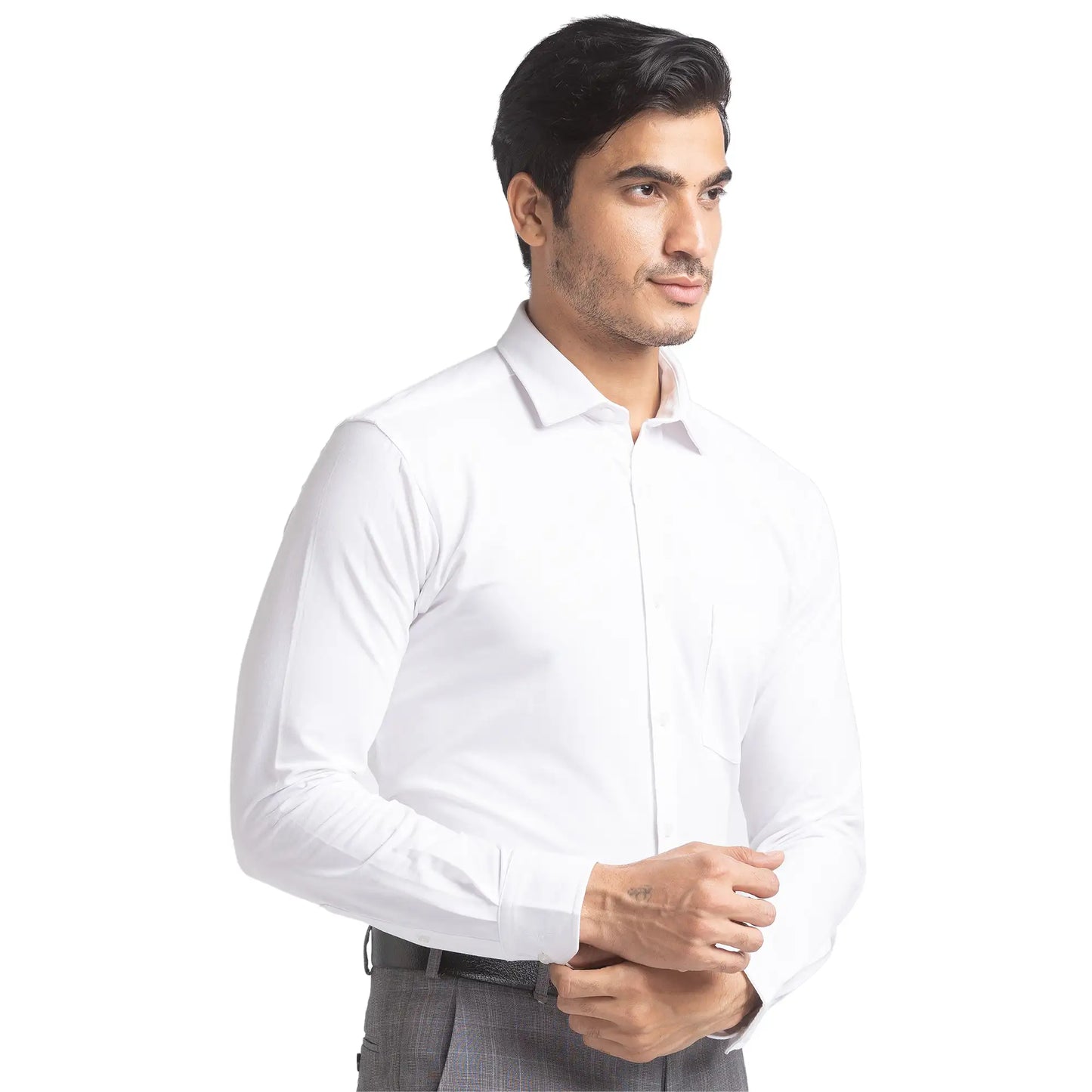 Men Slim Fit Dark Blue Shirt