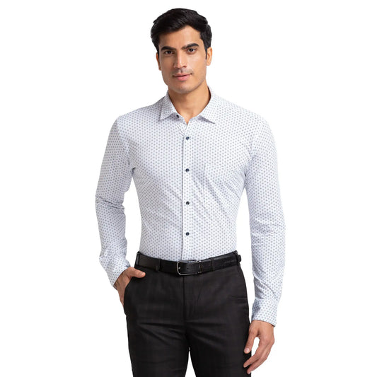 Men Slim Fit Blue Shirt