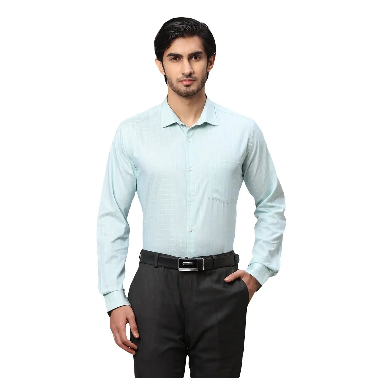 Men Slim Fit Violet Shirt