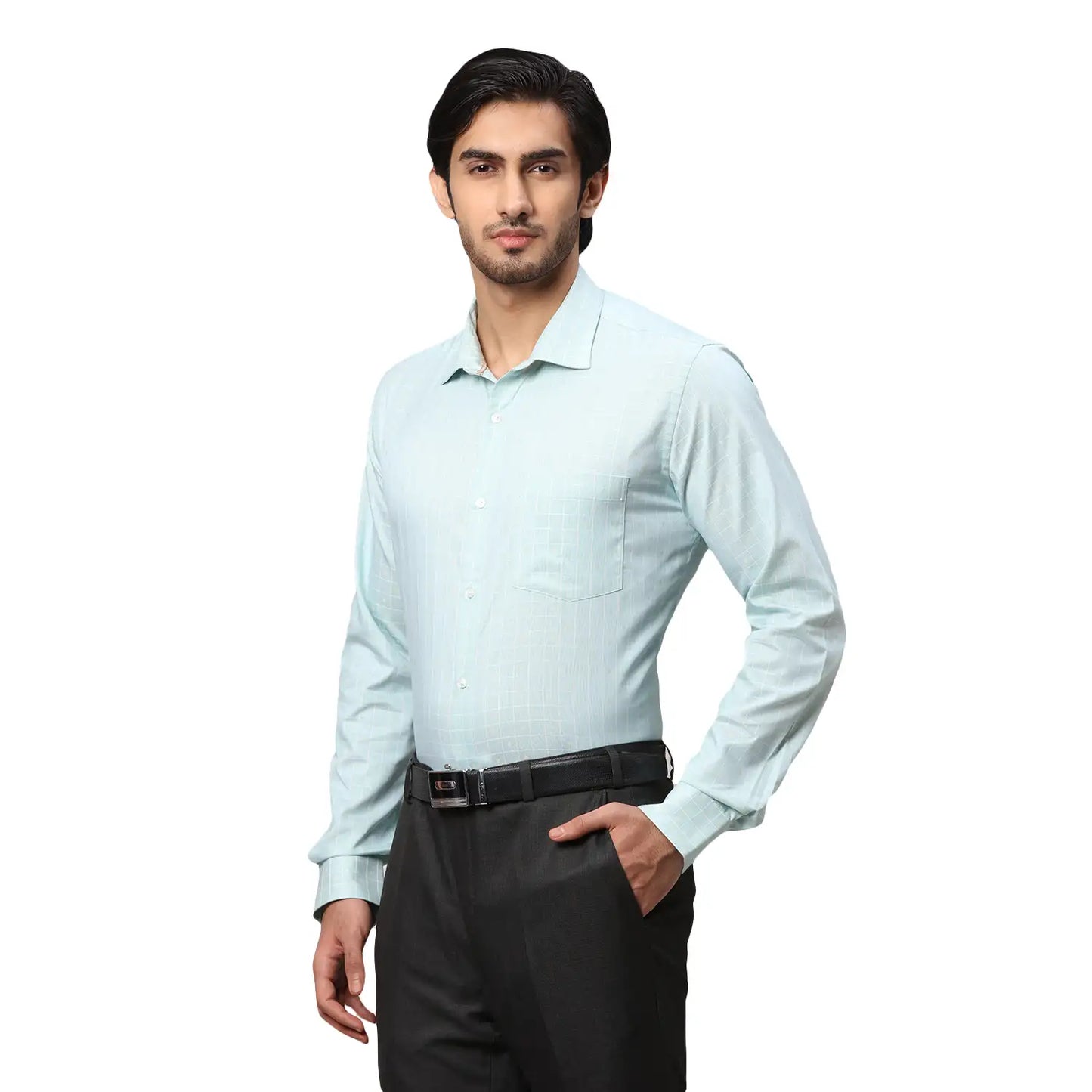 Men Slim Fit Violet Shirt