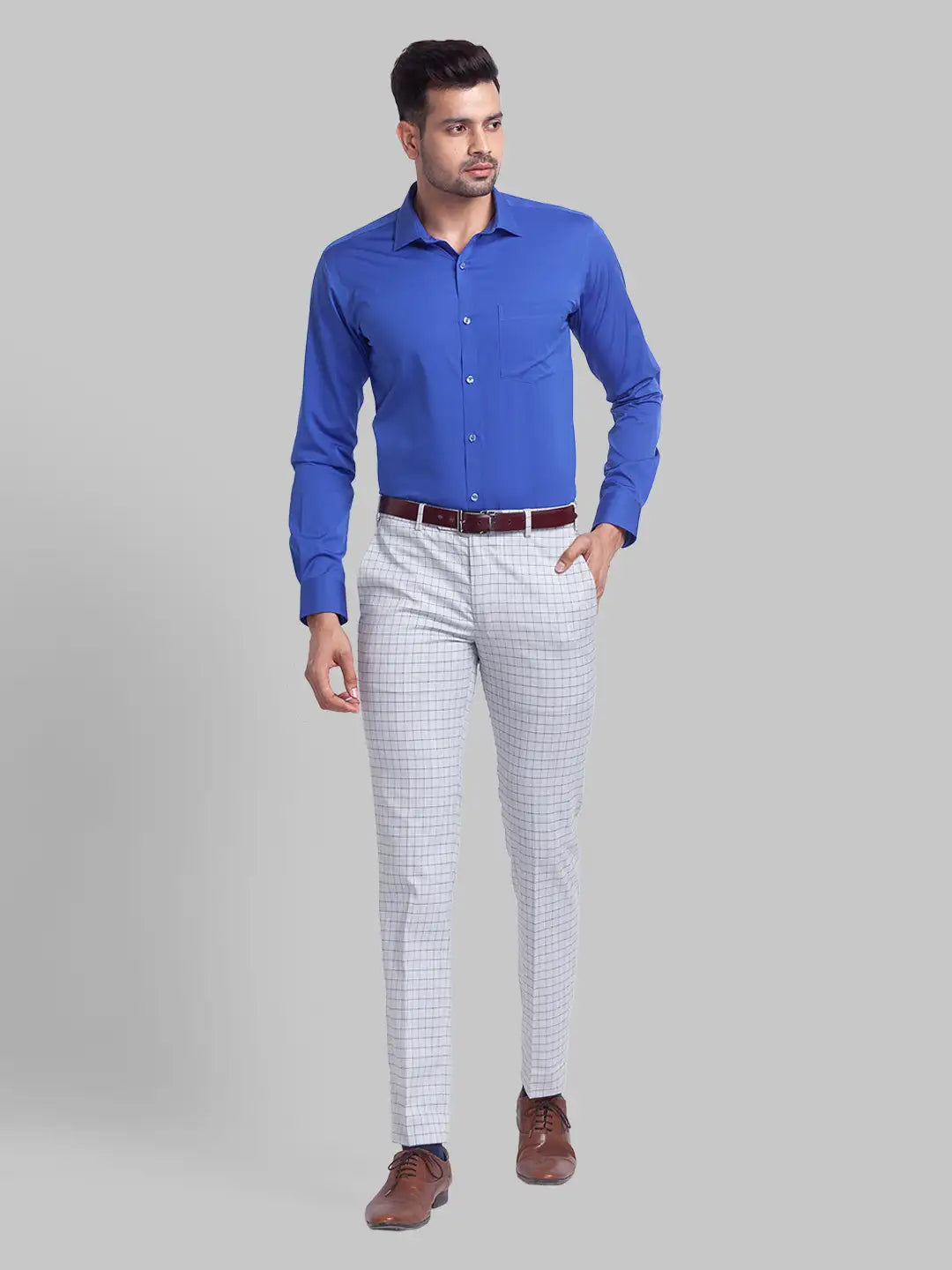 Men Slim Fit Yellow Shirt