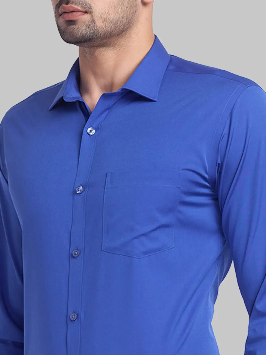 Men Slim Fit Yellow Shirt