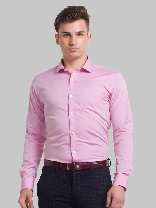 Men Slim Fit Violet Shirt