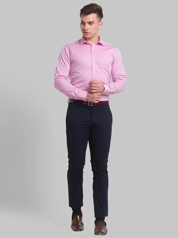 Men Slim Fit Violet Shirt