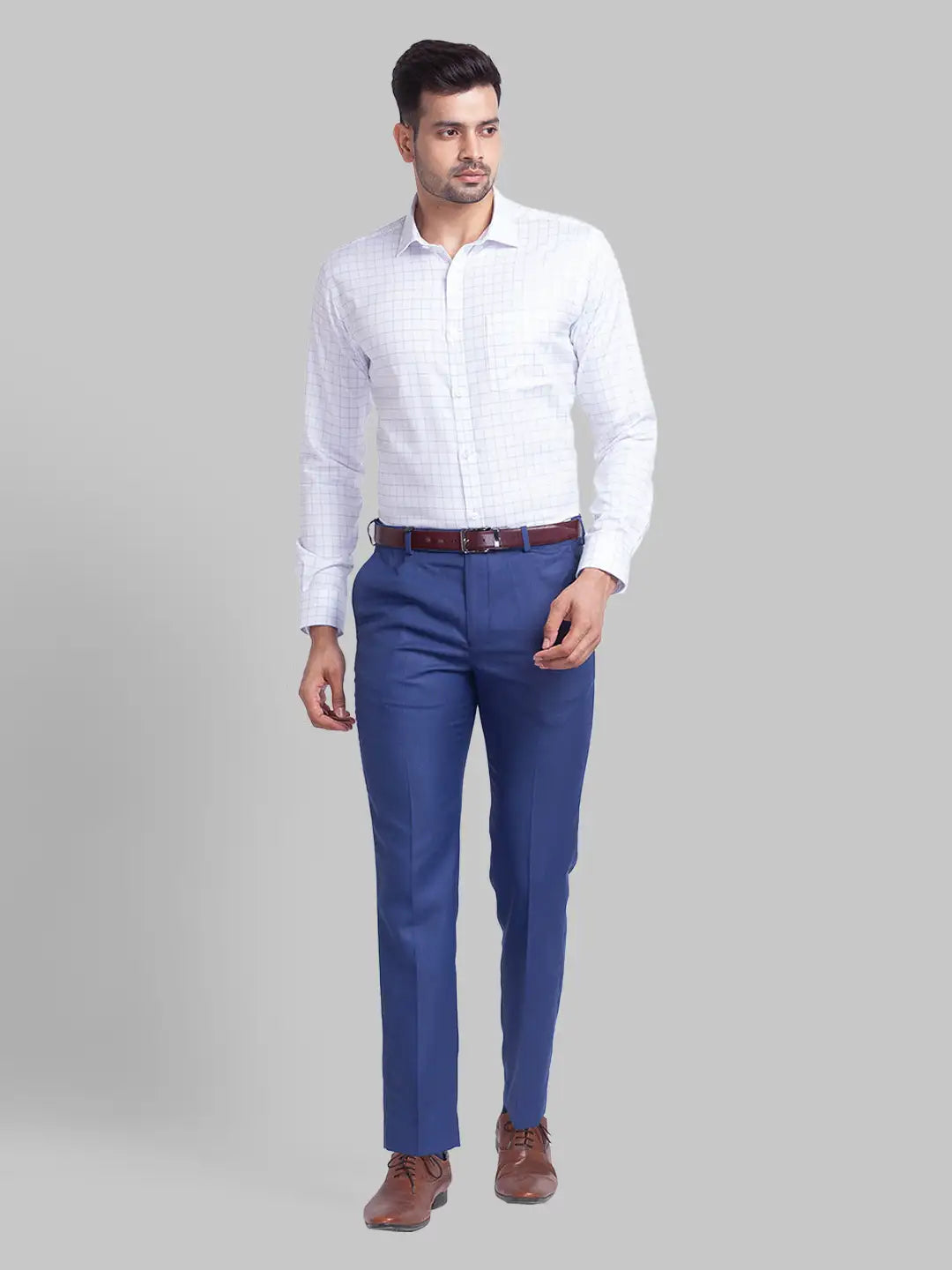 Men Slim Fit White Shirt