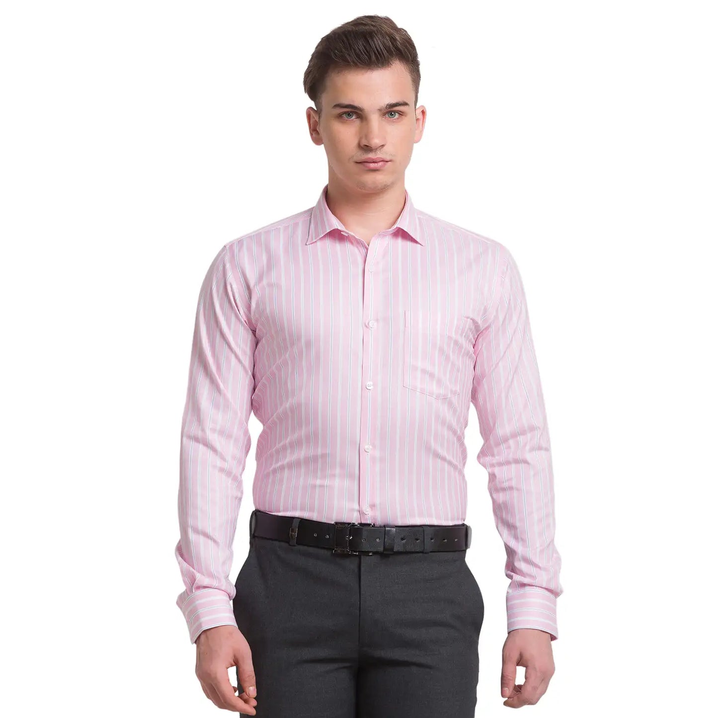 Men Slim Fit Blue Shirt
