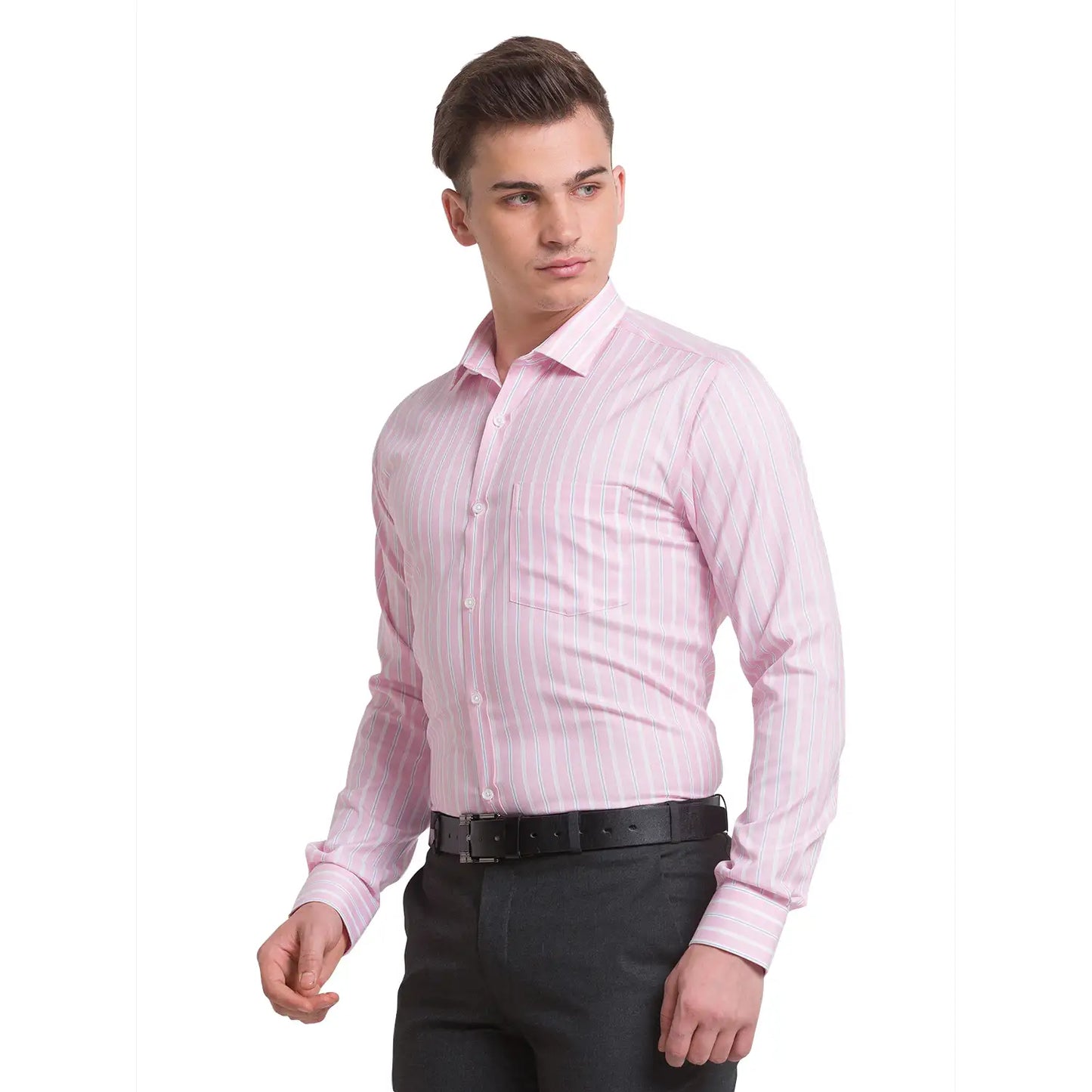 Men Slim Fit Blue Shirt