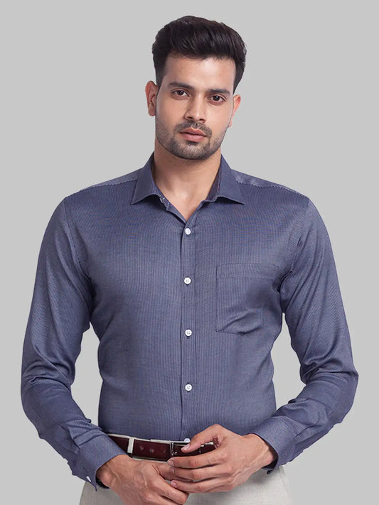Men Slim Fit Light Green Shirt