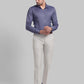 Men Slim Fit Light Green Shirt