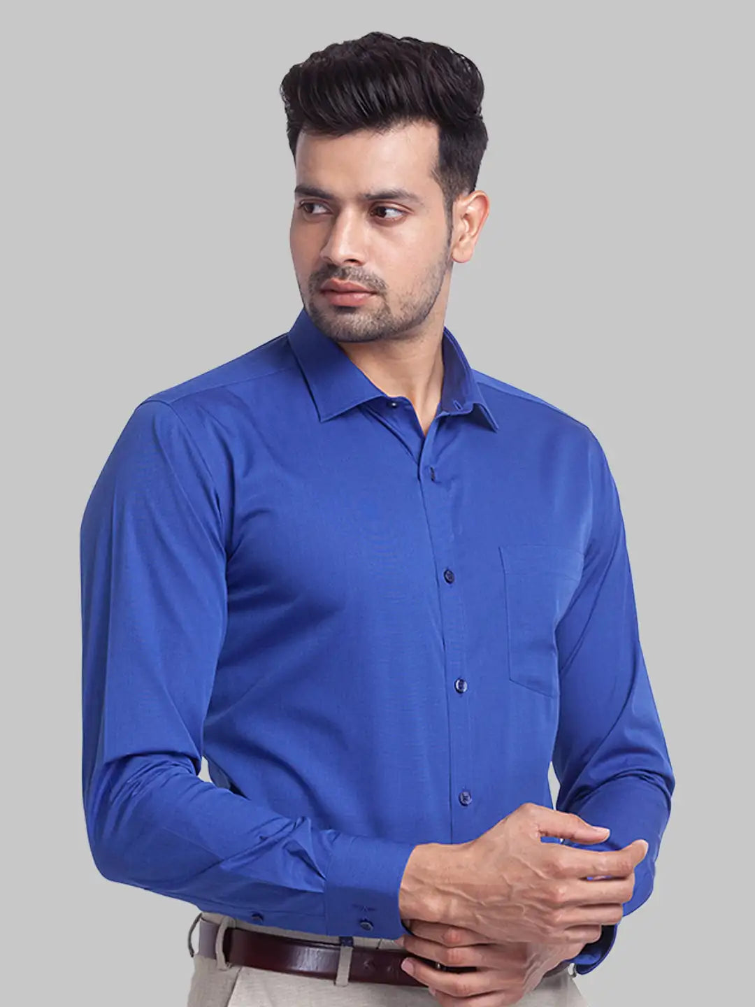 Men Slim Fit Maroon Shirt