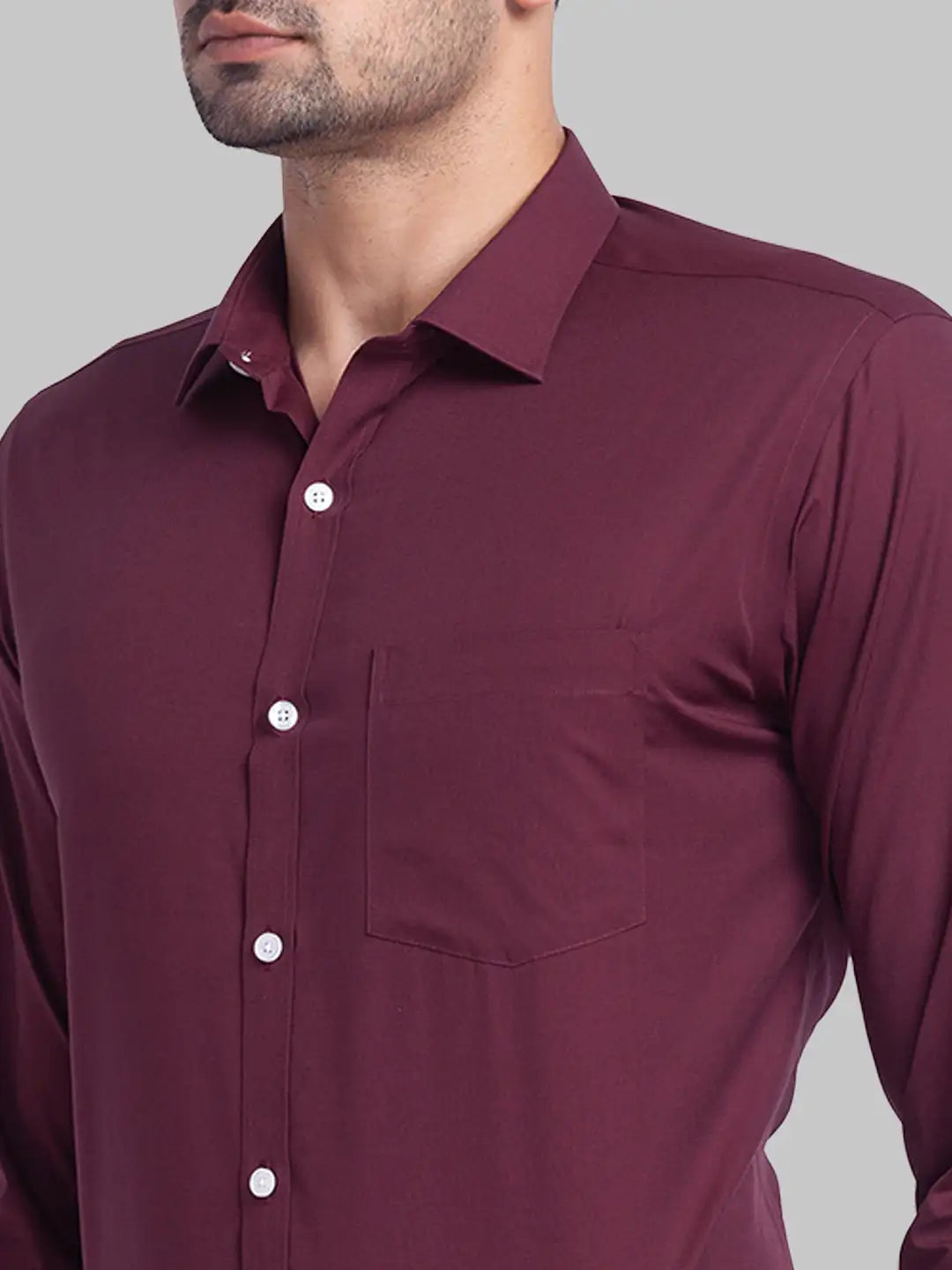 Men Slim Fit Dark Green Shirt