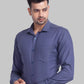 Men Slim Fit Dark Blue Shirt