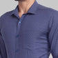 Men Slim Fit Dark Blue Shirt