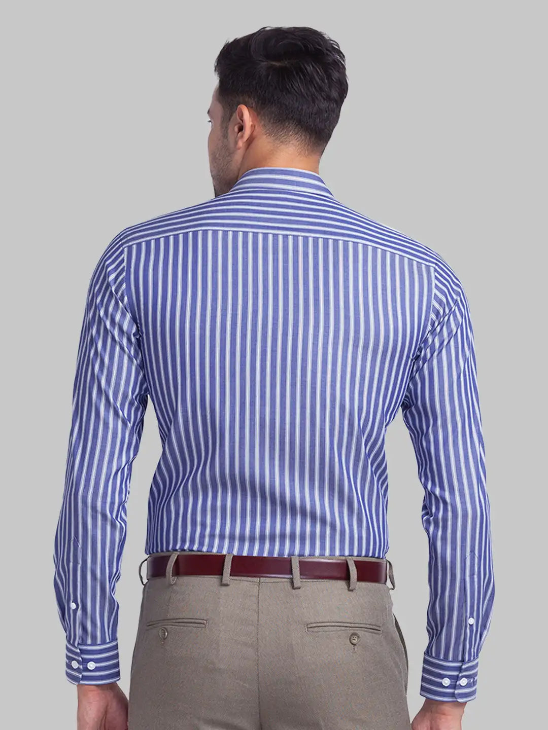 Men Slim Fit blue Shirt