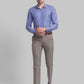 Men Slim Fit blue Shirt