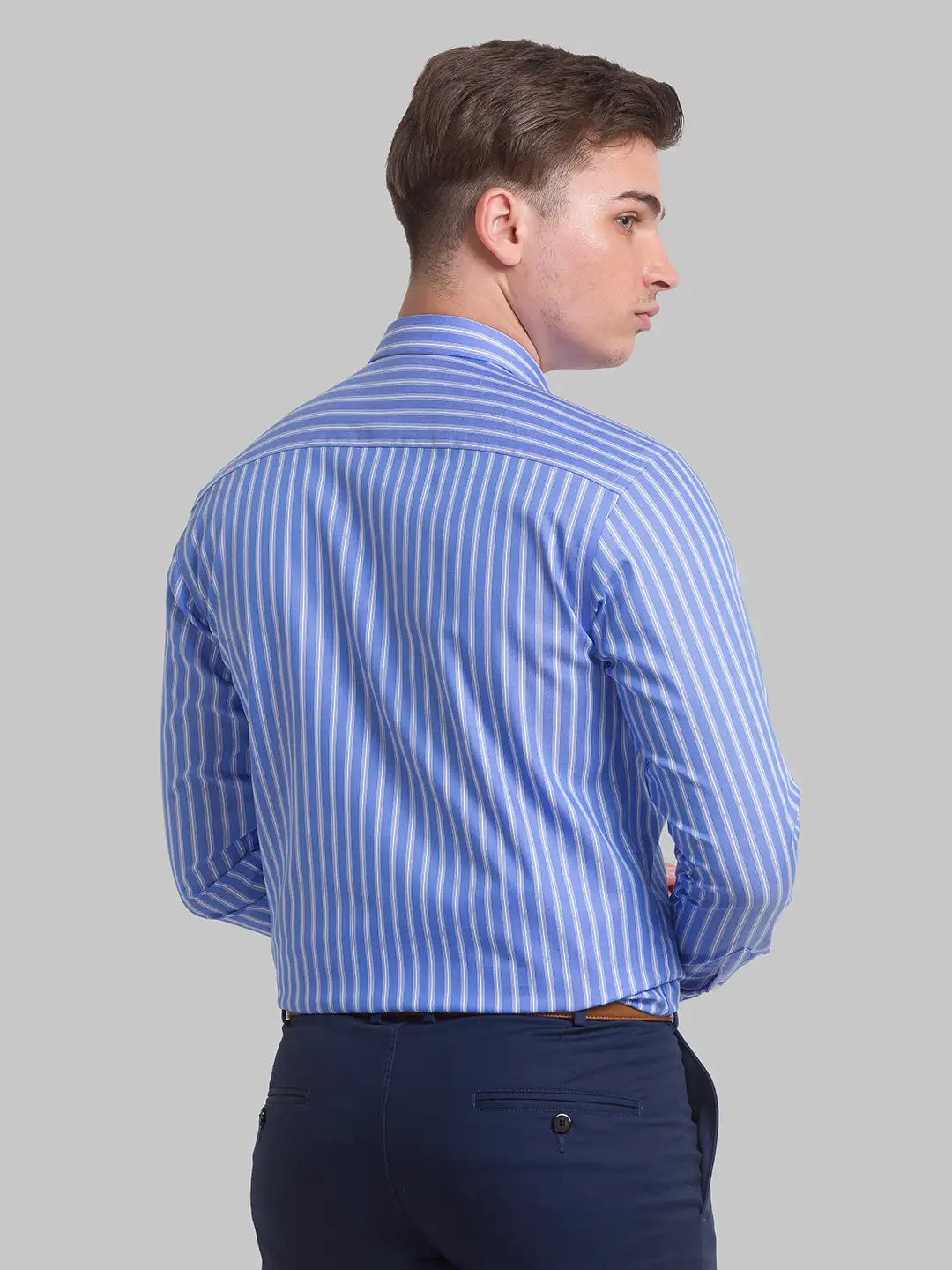 Men Slim Fit Pink Shirt