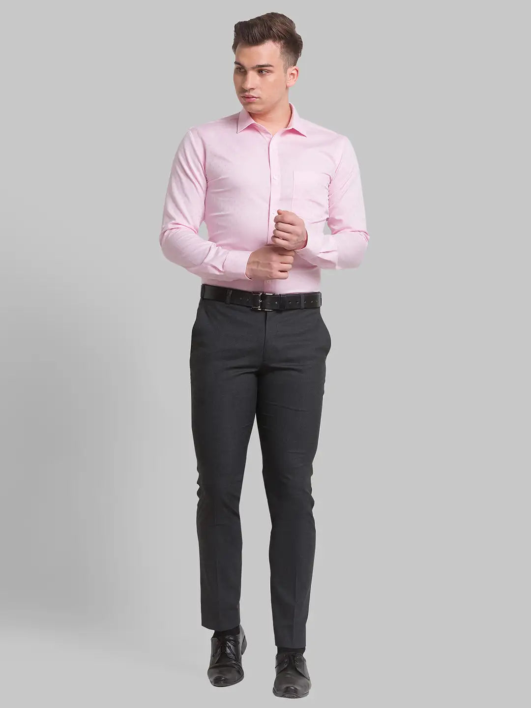 Men Slim Fit Violet Shirt