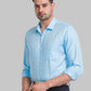 Men Slim Fit Light Green Shirt