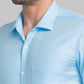 Men Slim Fit Light Green Shirt