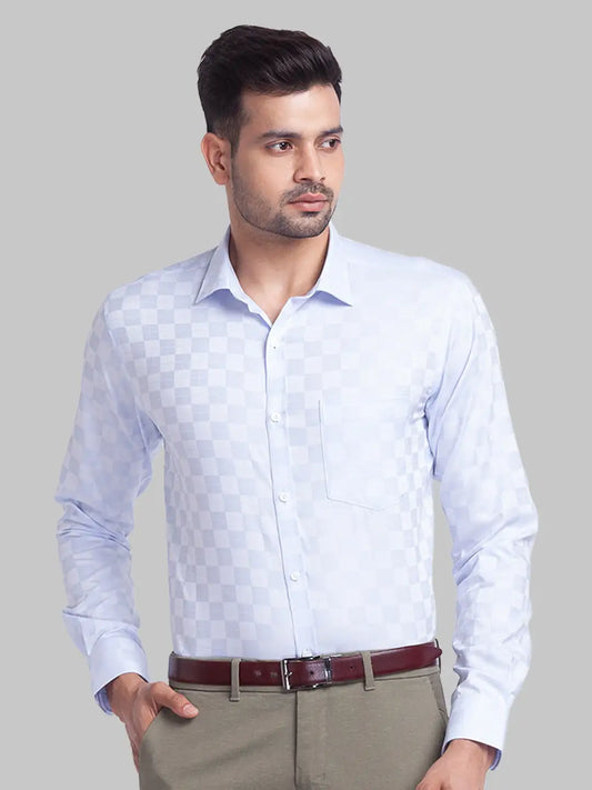 Men Slim Fit Light Pink Shirt