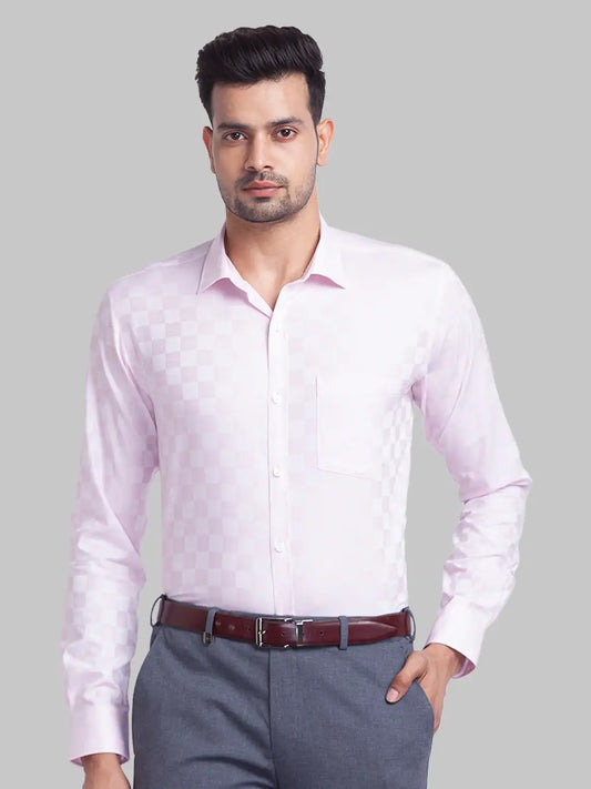 Men Slim Fit Light Green Shirt
