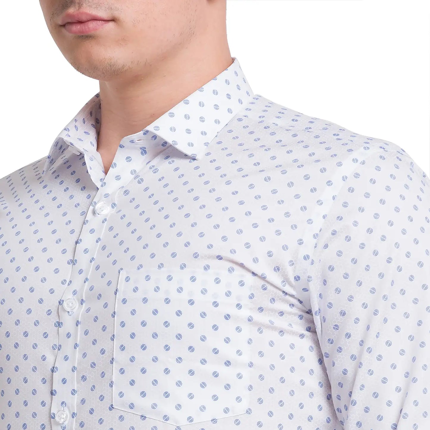 Men Regular Fit White Polo